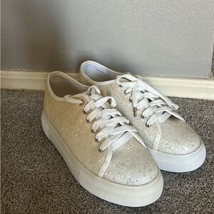 Sparkly wedding sneakers